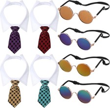 Weewooday 8 Pcs Pet Dog Cat Costume Sunglasses Small, Elegant Colors
