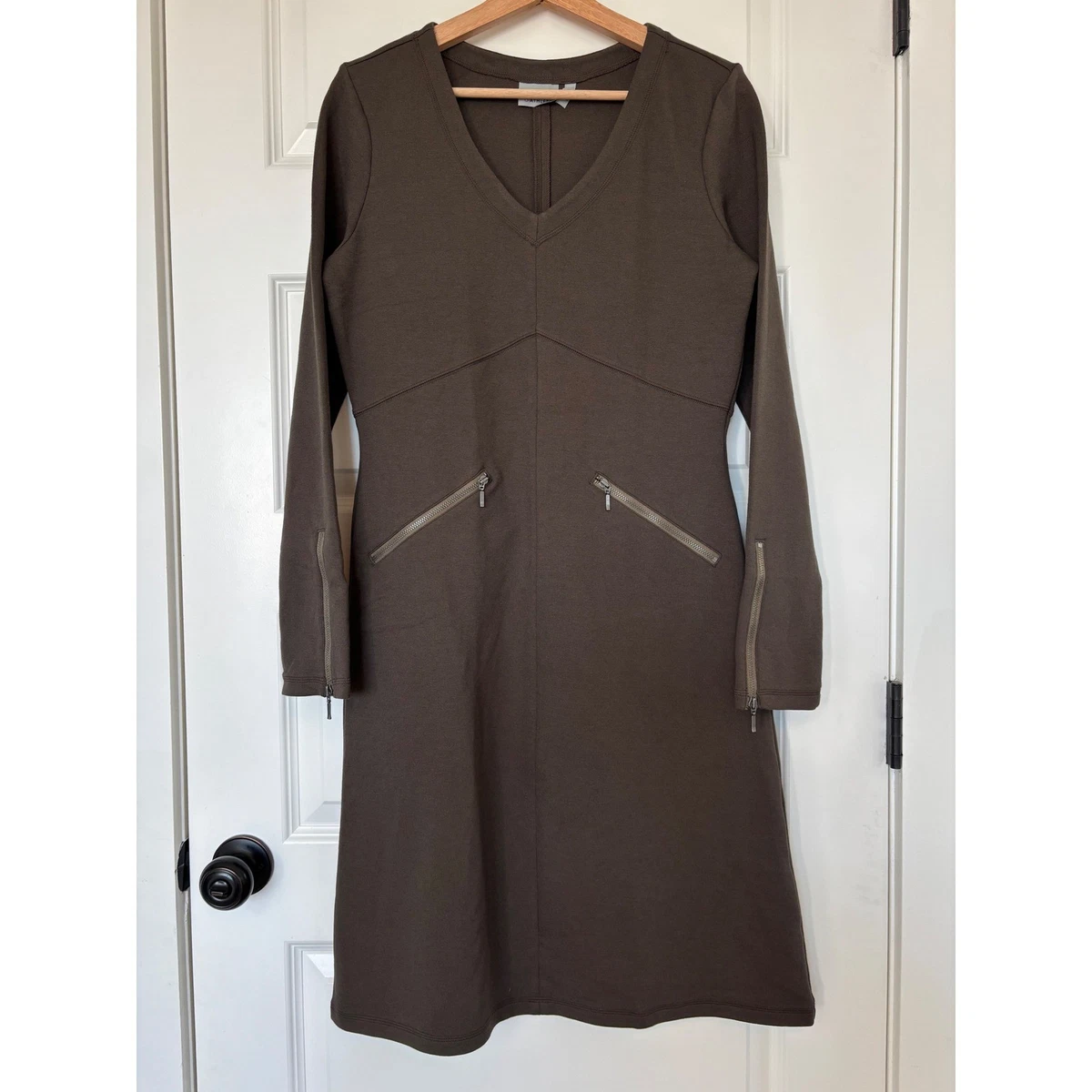 green long sleeve dress women Dark Green Surplice Long Sleeves Printed Homecoming Dress Dark Green / US 16