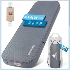 New Hikenture 4" Thick Self Inflating Sleeping Pad, Foam & Air Camping Mattress