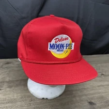 Vintage RARE Hat Moon Pie High Crown RED Made In The USA