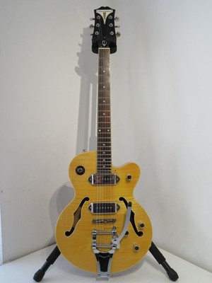 2013 Epiphone Wildkat Antique Natural Semi Hollow E-Gitarre