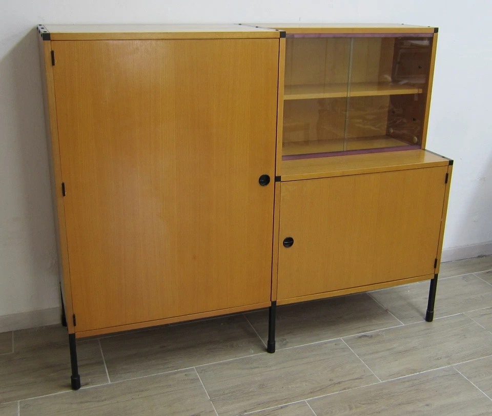 Vintage Meuble modulaire ARP Minvielle Hifi range disques vinyles 1955/60 - Photo 3/4