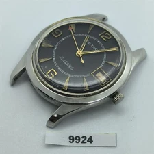 PROJECT FIX WALTHAM ROUND SS THICK LUGS MANUAL WIND DATE EU SHIP WATCH 9924