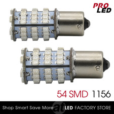 1156 Led Brake Light Bulbs Red Tail Stop 54-smd