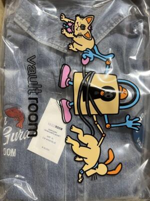Vaultroom Hololive Gawr Gura DENIM SHIRT JACKET XL F/S. | eBay