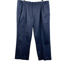 DOCKERS Chino Pants Men's Size 38 x 30 25 Navy D3 Classic Fit Pleated Front Dad