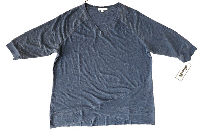 JESSIE BLU WOMEN'S FADED BLUE SOFT BLOUSE