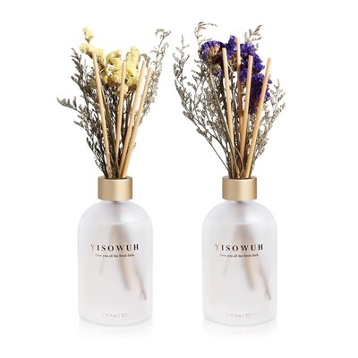 Reed Diffuser - Lavender&Olive 6.76oz（200ml） 2 Packs Flower Essential Oil Ree...