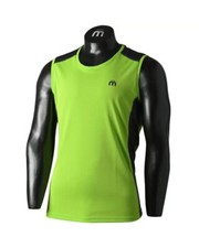 - Mico Extra Dry Outdoor Maglia Smanicata a Rete Girocollo Uomo, Verde Prato