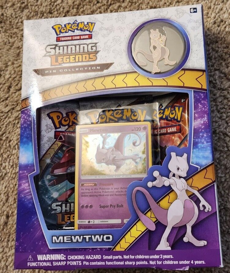 2017 Pokemon TCG Shining Legends Pin Collection Mewtwo - US