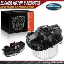 Front HVAC Heater Blower Motor Resistor Kit for VW Touareg 11-17 Porsche Cayenne