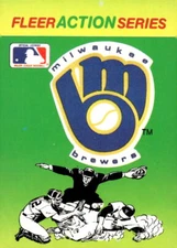 1990 Fleer #NNO Milwaukee Brewers Action Series Team Stickers