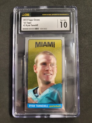 2012 Topps Chrome, Ryan Tannehill, ´65 Topps, CSG 10, Miami, # 2
