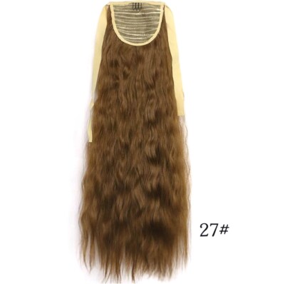 Haarverlängerung gewellt Zopf Pferdeschwanz 55 cm Haarteil Haarverdichtung 3007 