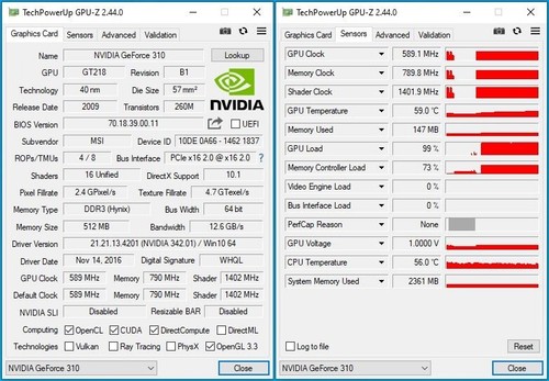 ✅Carte Graphique MSI Nvidia GeForce 310 512Mo DRR3 DMS-59-PCIex - Picture 3 of 6