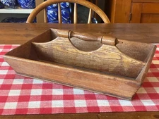 Antique Primitive Wood Tray with Handle (circa late 19th century)