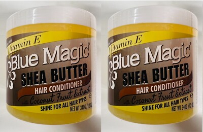 2 x Blue Magic Sheabutter Haarspülung mit Kokosfruchtextrakt 12oz/340G