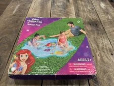 Disney Princess Ariel The Little Mermaid Splash Pad Pool Sprinkler Mat 64in NIB