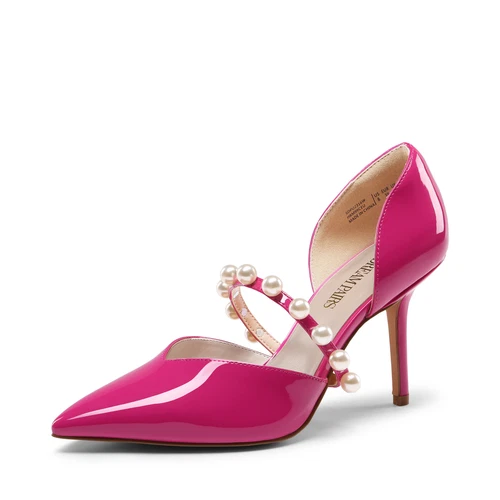 Damen-Slipper D'Orsay Pumps enge Zehenpartie Stilettos hoher Absatz Anzug Pump Schuhe - Bild 16 von 23