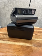 Vintage Polaroid Spectra AF System Instant Film Camera TESTED Black Gray VGC