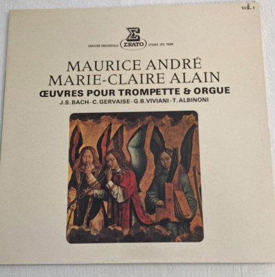 Maurice Andre, Marie-Claire Alain -J.S. Bach NM French IMPORT~FAST SHIPPING USA