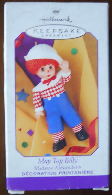 Hallmark Madame Alexander MOP TOP BILLY Raggedy Andy Rag Doll Ornament 1999 MIB 