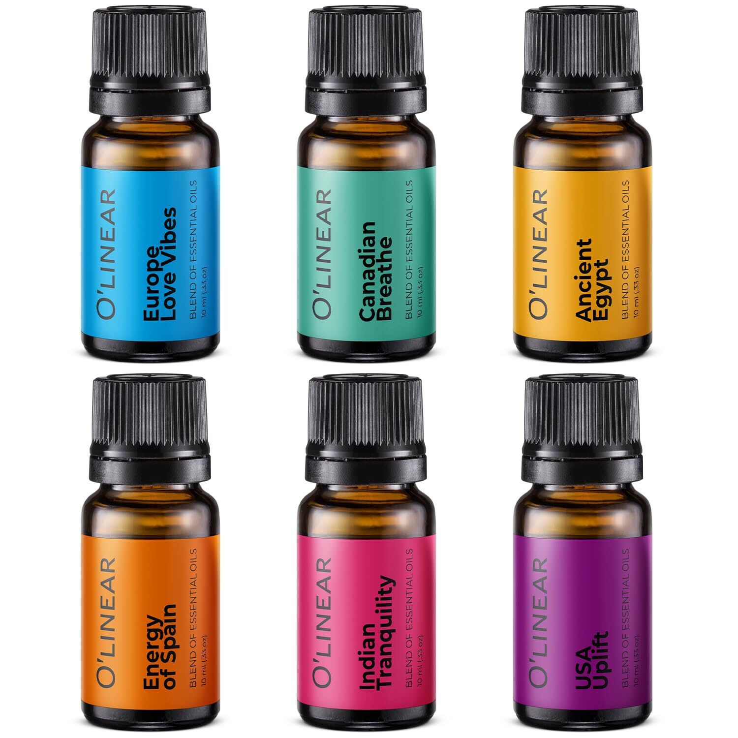 Scent of Adventure Essential Oils Set 6 Aromatherapy Diffuser Blends for Home...