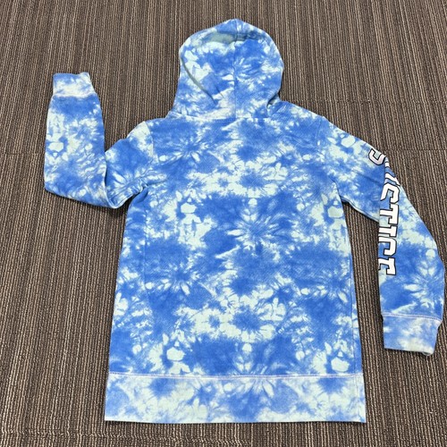 Justice Kelloggs Frosted Flakes Hoodie Sweatshirt Girls Large Blue Tie Dye Retro - Picture 16 of 17