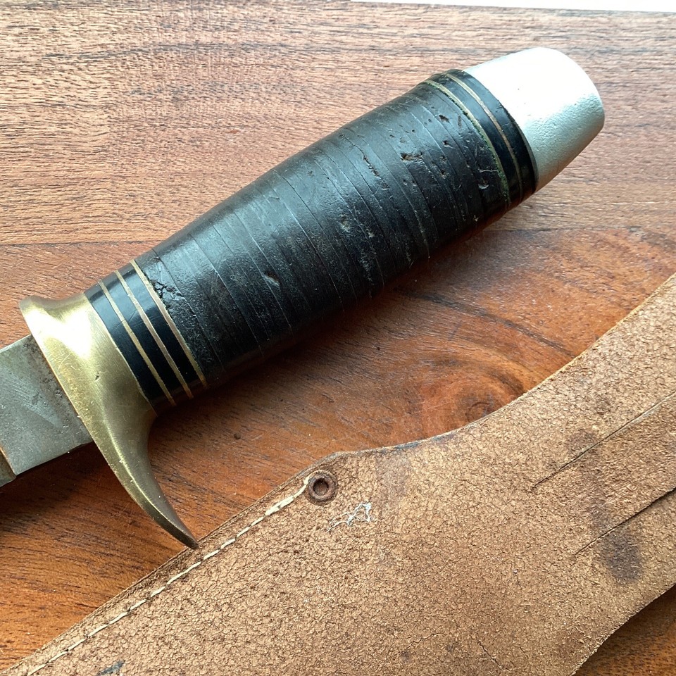 Vintage EIG Cutlery Vietnam Fighting Bowie Italian Knife Dagger W/ German Case eBay