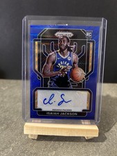 2021-22 Panini Prizm Isaiah Jackson Rookie Auto #RS-IJA- Blue Wave Pacers