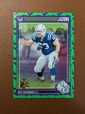 2024 Panini Score-A-Treat Jeff Saturday #125 Green Bats Indianapolis Colts