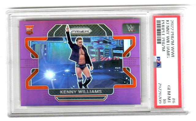 Kenny Williams 2022 Prizm WWE #6 (Purple Prizm) Rookie PSA 10 GEM MINT!! #'d/149