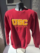 NWT USC Trojans Sweatshirt Medium Sweater Russell Athletic Practice Gear 20x24