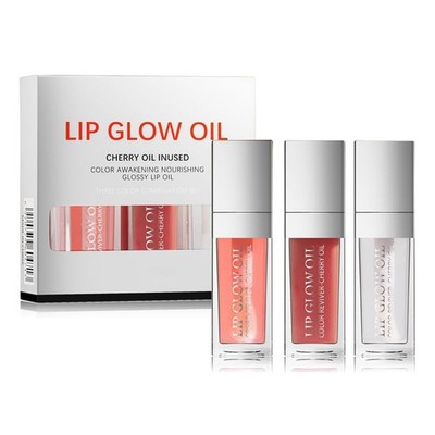 3 Colors Tinted Plumping Lip Oil Gloss, Hydrating Lip Oil, Ultra-Hydrating & ...