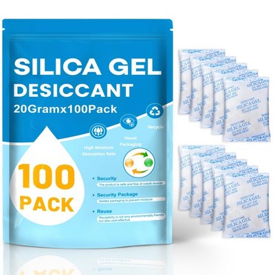 Silica Gel Packets 20 Gram Color Indicating Desiccant VOISEN