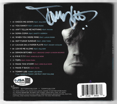 #ad Tommy Lee of Motley Crue REAL hand SIGNED Andro CD #1 JSA COA Autographed $52.79