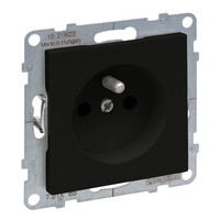 2P+Z Einzelsteckdose Schwarz 16A 250V Klemmen Suno 721485