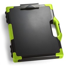 Carry All Clipboard Storage Box, Letter/Legal Size, Black  Green 83325 