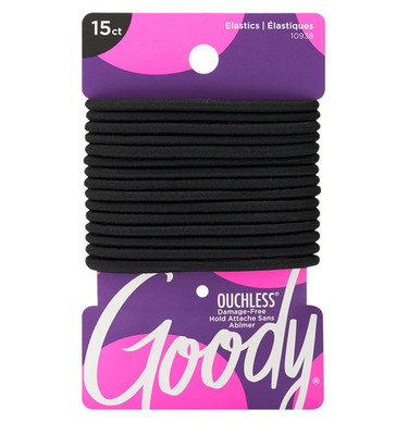 Goody Ouchless Hair Elastics   No Pull, No Breakage, Tangle-Free Hold for Thick,