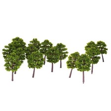 Árboles modelo 40 piezas para diseño de paisaje de edificio ferroviario calibre N