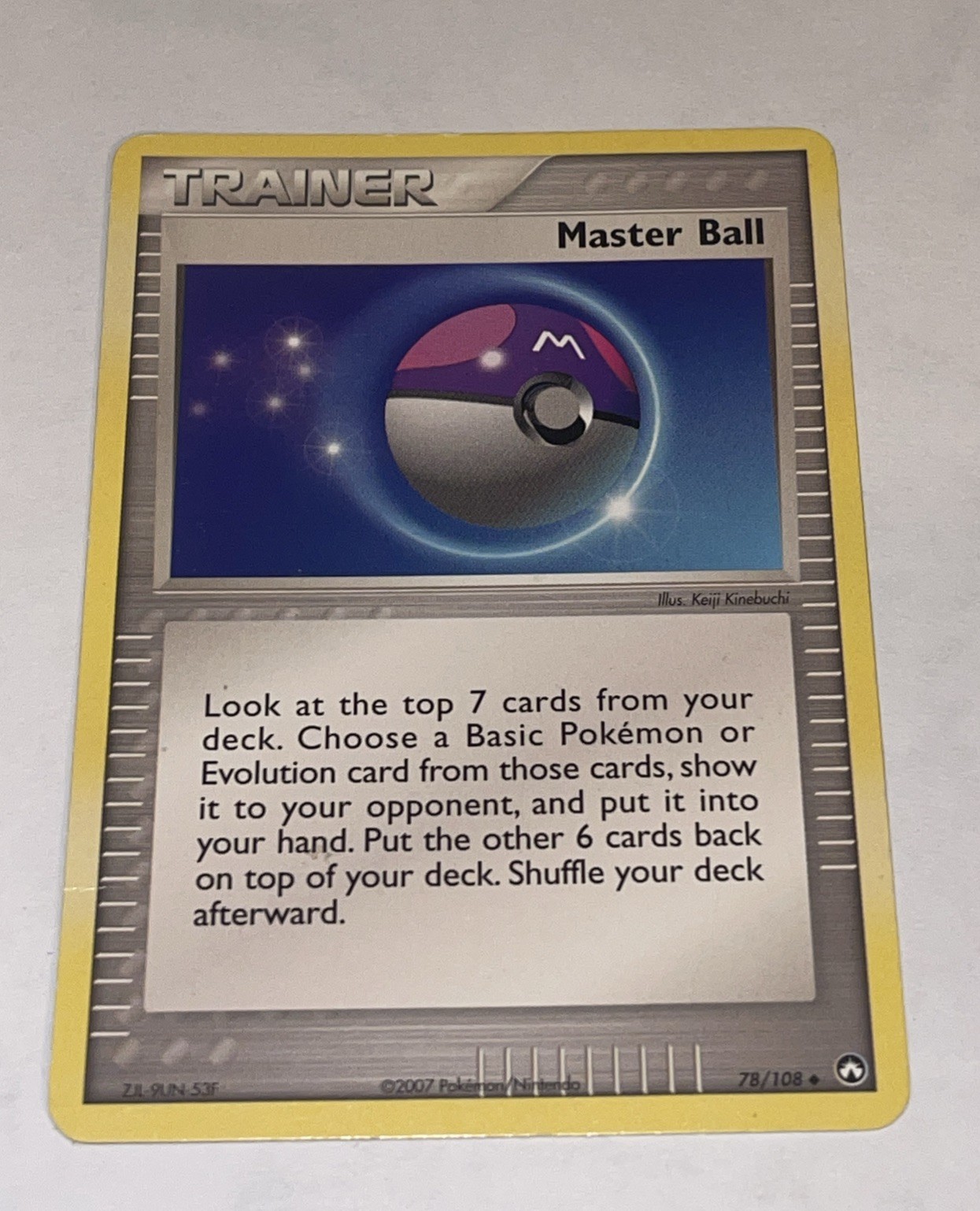 Master Ball Power Keepers 78/108 Pokemon Card