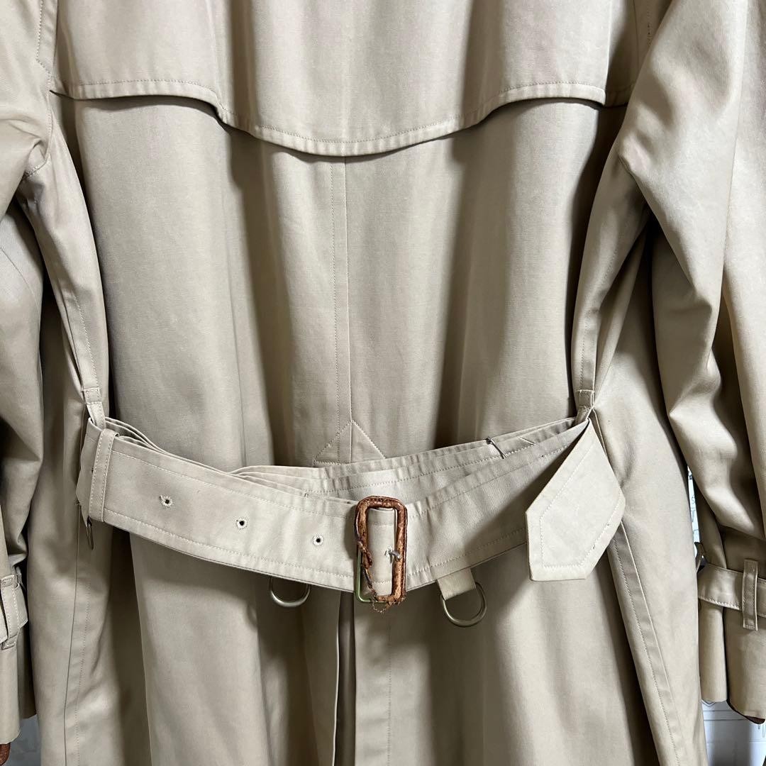 Burberry Trench Coat Beige Cotton With Check Pattern Size M For Women thumbnail 10