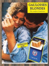 Gauloises Blondes - Reklame Werbeanzeige Original-Werbung 1989 (4)