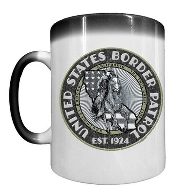 US Border Patrol San Diego Sector California Heat Activated 15 oz Ceramic Custom