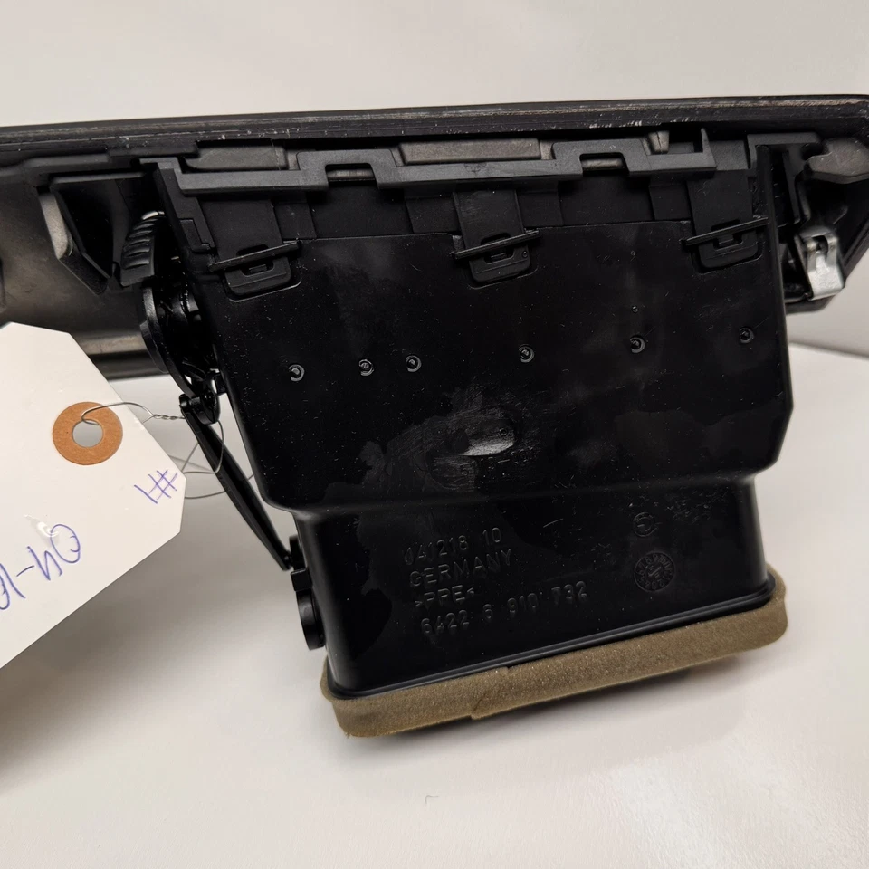 08-10 BMW 535I SERIE 5 EMBELLECEDOR DE TABLERO INTERRUPTOR DE PELIGRO BOTÓN VENTILACIONES DE AIRE GRANO DE MADERA OEM Foto 4 de 4