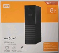 Western Digital My Book 8TB Desktop External HDD - Black