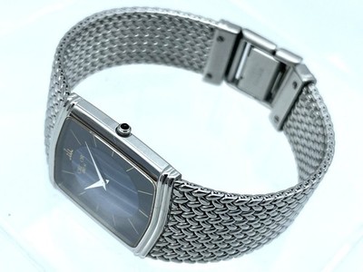 SEIKO Credor Quartz Men's Watch Blue Agate Dial Wristband 6.6inces