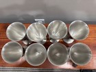 Eight  Vintage WEB  1153 Pewter Water & Wine Goblets 6.5 inches tall — photo 2
