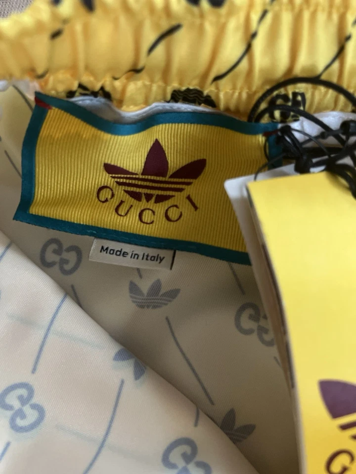 GUCCI X ADIDAS Logo GG boxer Shorts size S New - Image 2 of 3