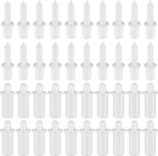 Maitys 40 Pieces Shutter Repair Pins, Plantation Two Size, White 